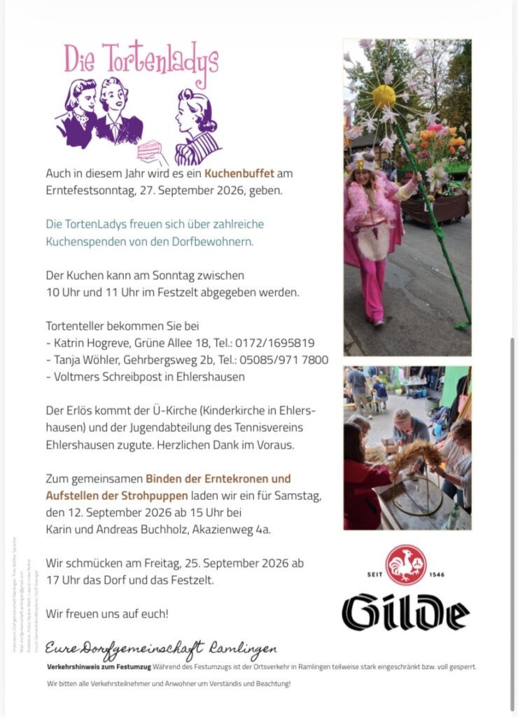 Flyer Erntefest 2026